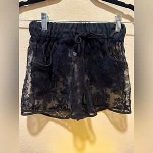 EUC ( no brand ) lace short ( beach or pool ) size S